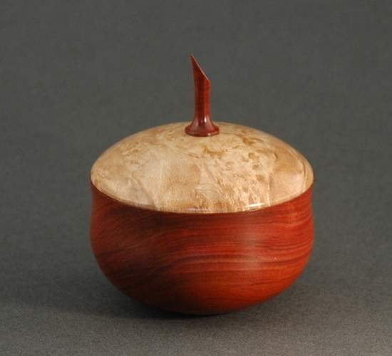 Bloodwood Box With Maple Lid